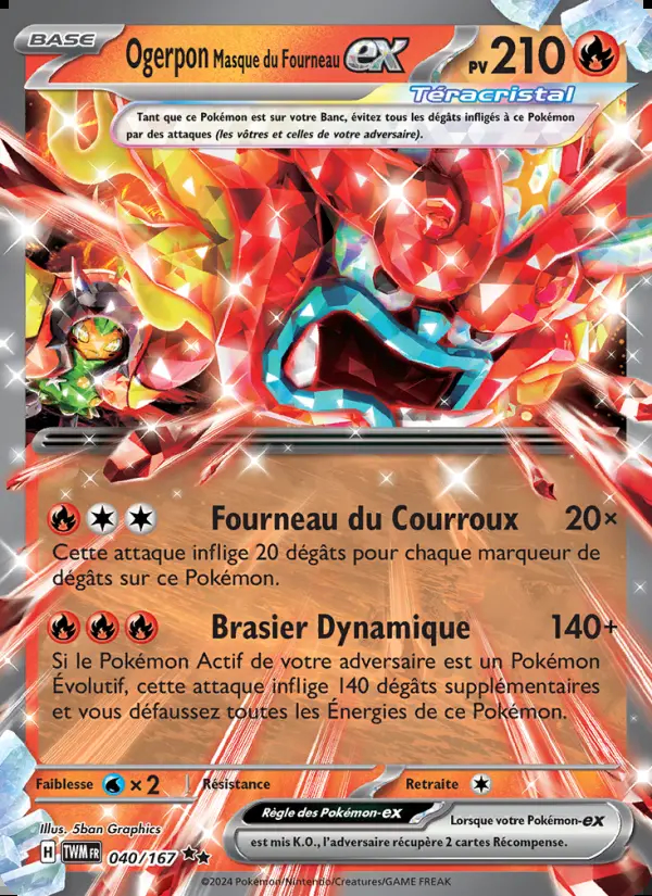 Image of the card Ogerpon Masque du Fourneau-ex