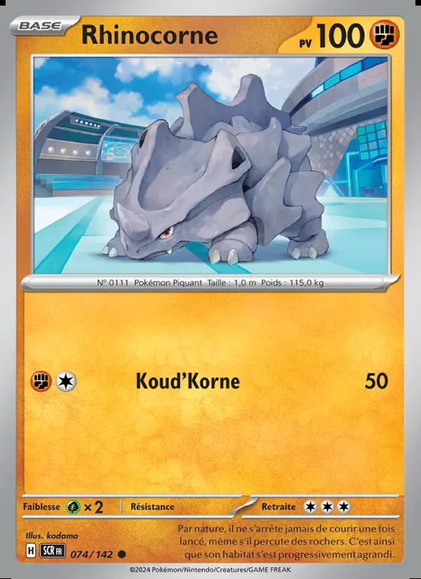 Image of the card Rhinocorne