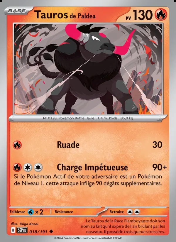 Image of the card Tauros de Paldea