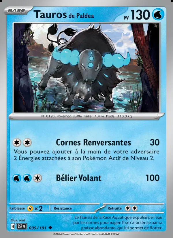 Image of the card Tauros de Paldea