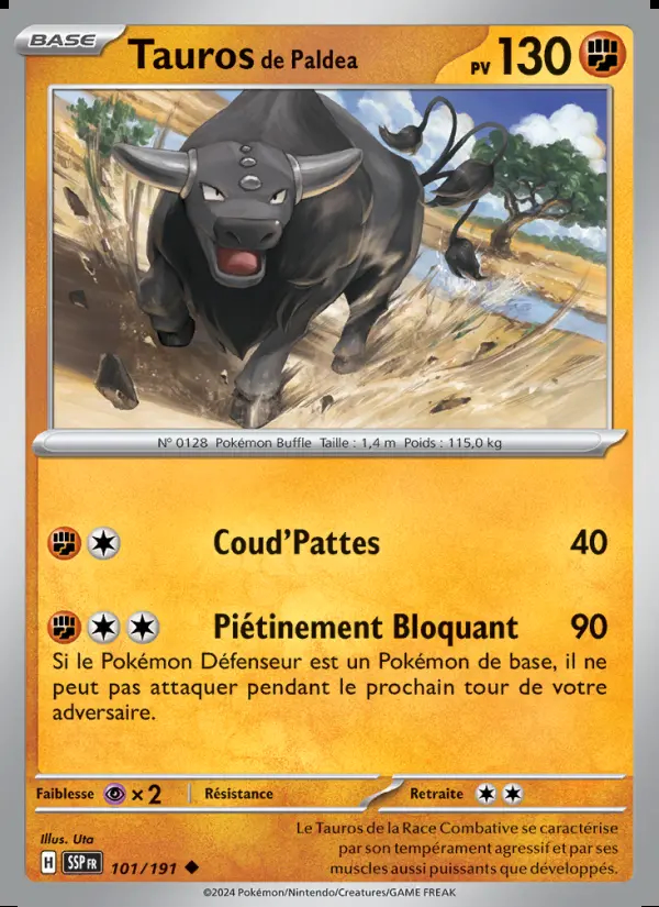 Image of the card Tauros de Paldea