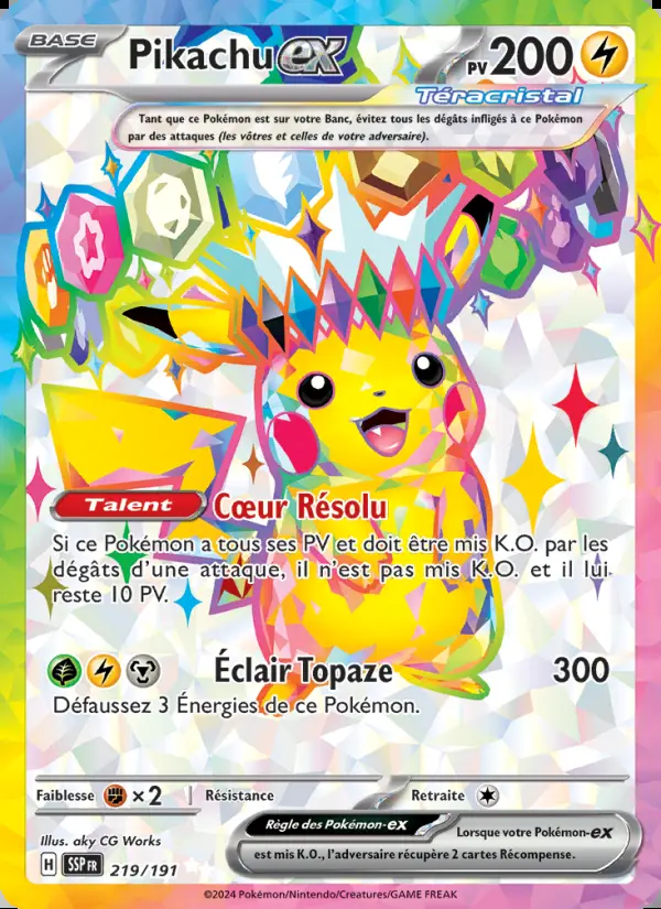 Image of the card Pikachu-ex